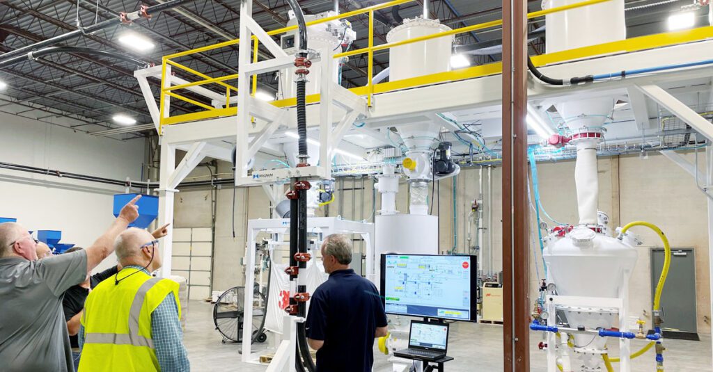 Magnum’s test lab is equipped to simulate real-world conditions, helping companies fine-tune their processes for smoother, faster, and more efficient production cycles in key industries like agriculture, food, and chemicals.